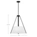 Nuvo Lighting - 60-7696 - Three Light Pendant - Brewster - Black