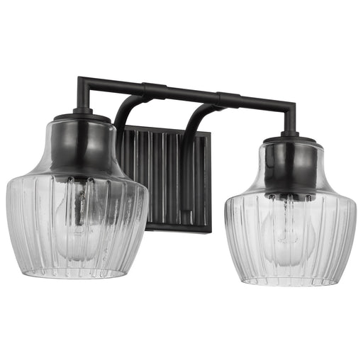 Nuvo Lighting - 60-7702 - Two Light Vanity - Destin - Black / Silver Accents