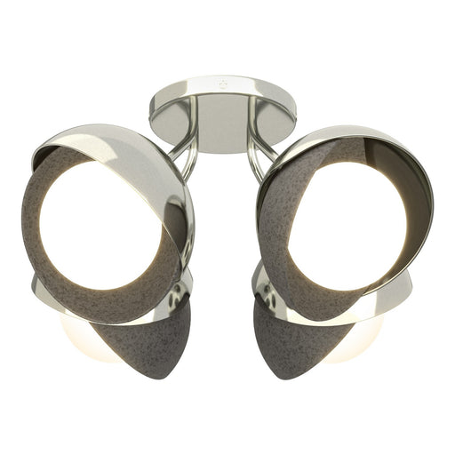 Brooklyn Four Light Semi-Flush Mount Sterling