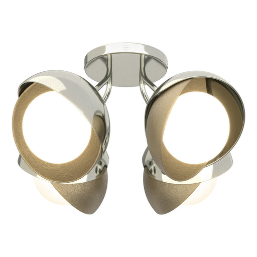 Brooklyn Four Light Semi-Flush Mount Sterling