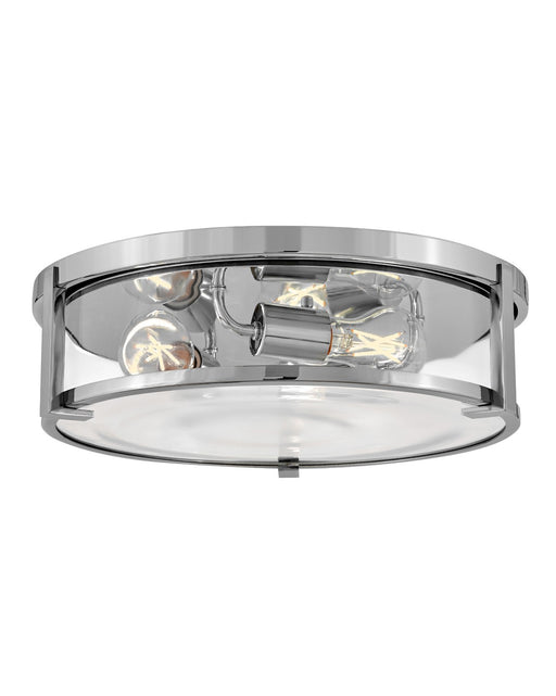 Hinkley - 3243CM-CL - LED Flush Mount - Lowell - Chrome with Clear glass