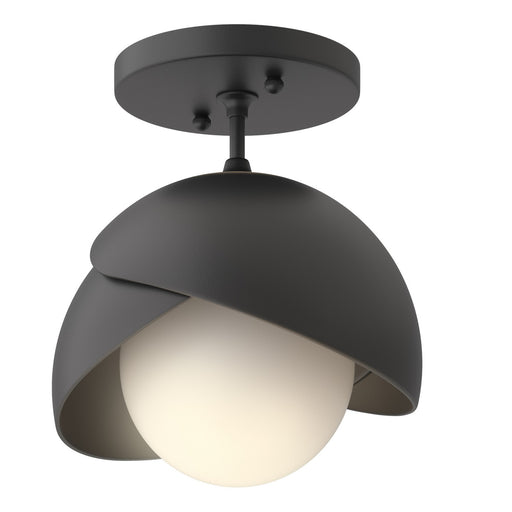 Brooklyn One Light Semi-Flush Mount Black