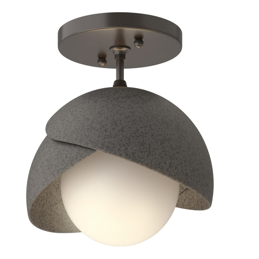 Brooklyn One Light Semi-Flush Mount Oil Rubbed Bronze