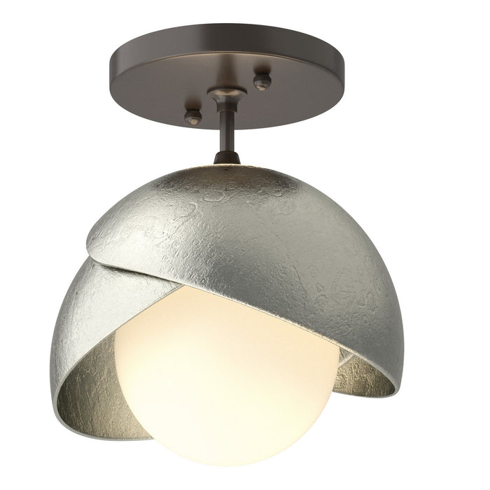 Hubbardton Forge - 121377-SKT-14-85-GG0711 - One Light Semi-Flush Mount - Brooklyn - Oil Rubbed Bronze