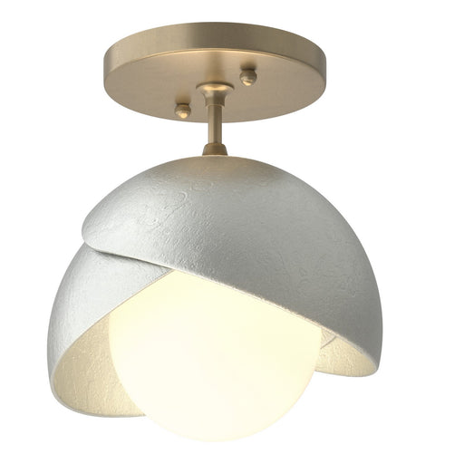 Brooklyn One Light Semi-Flush Mount Soft Gold