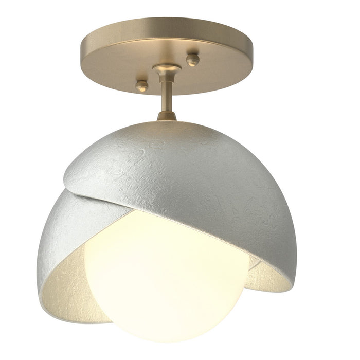 Hubbardton Forge - 121377-SKT-84-82-GG0711 - One Light Semi-Flush Mount - Brooklyn - Soft Gold