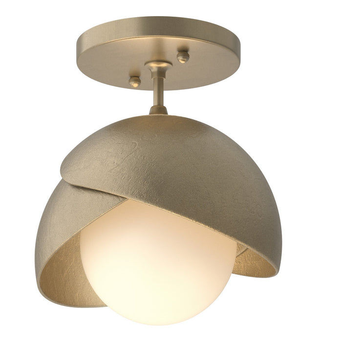 Hubbardton Forge - 121377-SKT-84-84-GG0711 - One Light Semi-Flush Mount - Brooklyn - Soft Gold