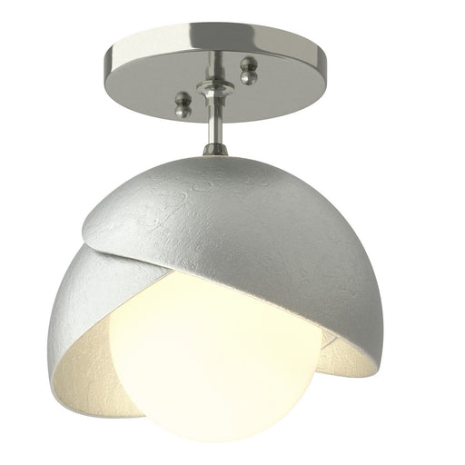 Brooklyn One Light Semi-Flush Mount Sterling