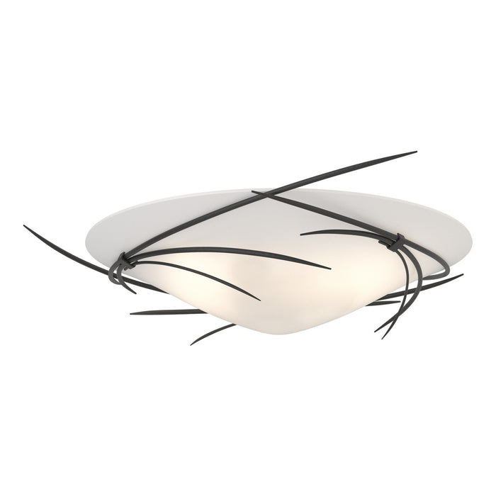 Hubbardton Forge - 121620-SKT-10-GG0722 - Three Light Semi-Flush Mount - Wisp - Black