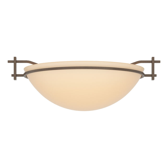 Hubbardton Forge - 124251-SKT-05-SS0045 - One Light Semi-Flush Mount - Moonband - Bronze