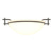 Hubbardton Forge - 124251-SKT-07-GG0045 - One Light Semi-Flush Mount - Moonband - Dark Smoke