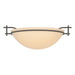 Hubbardton Forge - 124251-SKT-07-SS0045 - One Light Semi-Flush Mount - Moonband - Dark Smoke