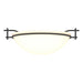 Hubbardton Forge - 124251-SKT-10-GG0045 - One Light Semi-Flush Mount - Moonband - Black