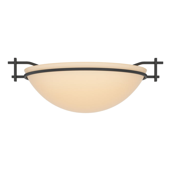 Hubbardton Forge - 124251-SKT-10-SS0045 - One Light Semi-Flush Mount - Moonband - Black