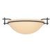 Hubbardton Forge - 124251-SKT-10-SS0045 - One Light Semi-Flush Mount - Moonband - Black