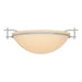 Hubbardton Forge - 124251-SKT-82-SS0045 - One Light Semi-Flush Mount - Moonband - Vintage Platinum