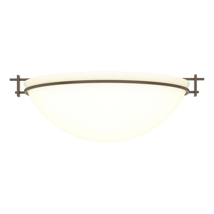 Hubbardton Forge - 124252-SKT-05-GG0050 - Three Light Semi-Flush Mount - Moonband - Bronze