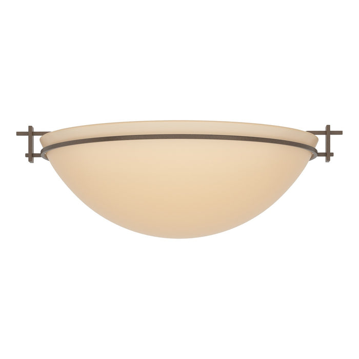 Hubbardton Forge - 124252-SKT-05-SS0050 - Three Light Semi-Flush Mount - Moonband - Bronze