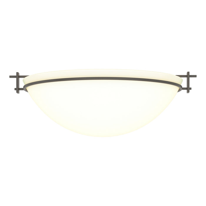 Hubbardton Forge - 124252-SKT-07-GG0050 - Three Light Semi-Flush Mount - Moonband - Dark Smoke