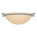 Hubbardton Forge - 124252-SKT-10-SS0050 - Three Light Semi-Flush Mount - Moonband - Black