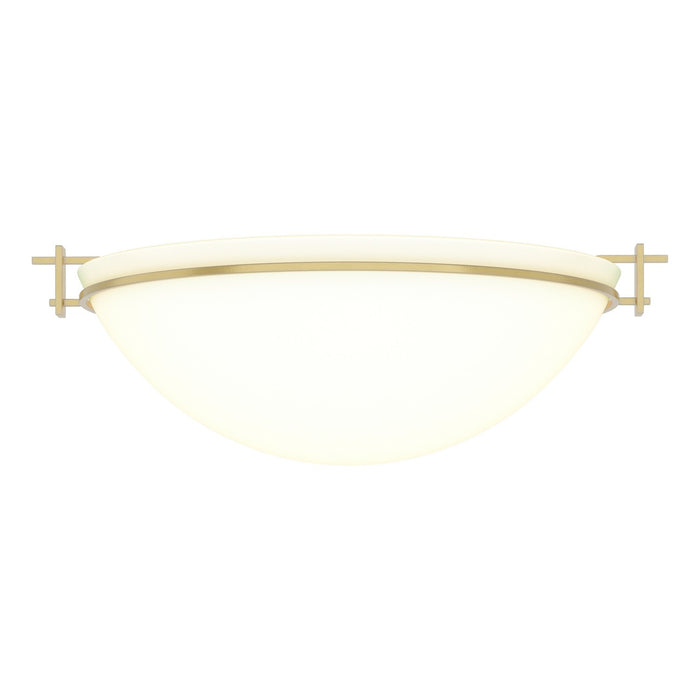 Hubbardton Forge - 124252-SKT-86-GG0050 - Three Light Semi Flush Mount - Moonband - Modern Brass