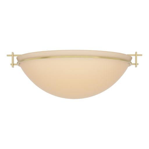 Hubbardton Forge - 124252-SKT-86-SS0050 - Three Light Semi Flush Mount - Moonband - Modern Brass