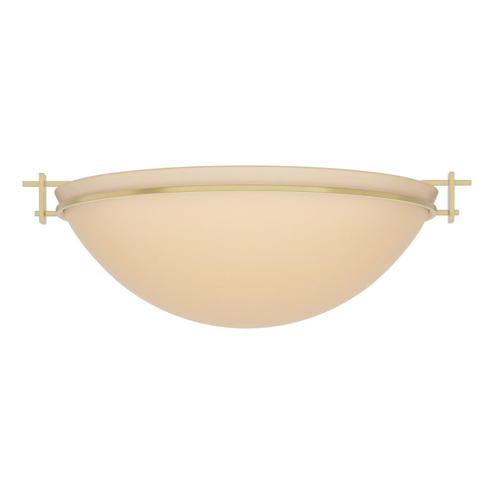 Hubbardton Forge - 124252-SKT-86-SS0050 - Three Light Semi Flush Mount - Moonband - Modern Brass