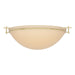 Hubbardton Forge - 124252-SKT-86-SS0050 - Three Light Semi Flush Mount - Moonband - Modern Brass