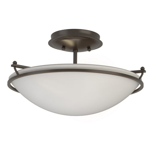 Simple Lines Two Light Semi-Flush Mount Oil Rubbed Bronze