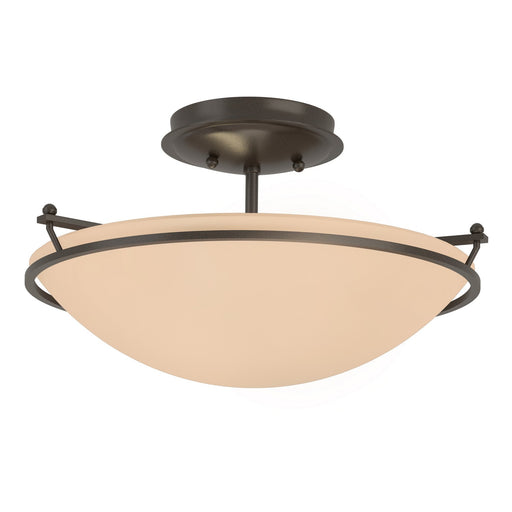 Simple Lines Two Light Semi-Flush Mount Oil Rubbed Bronze