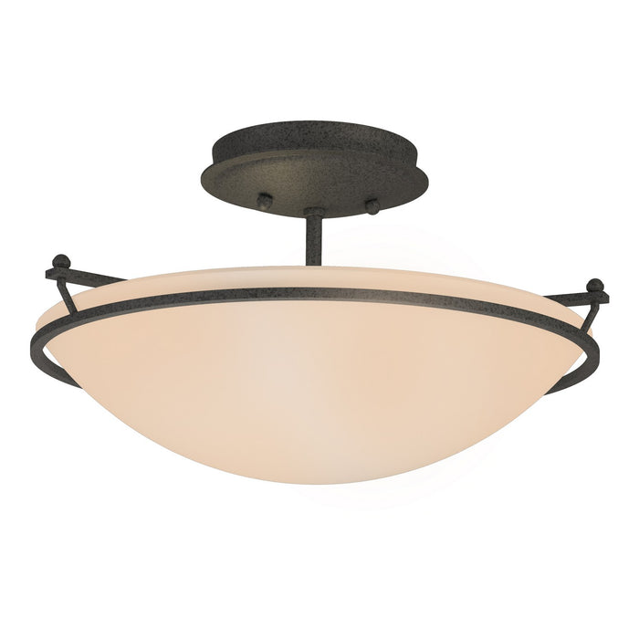 Hubbardton Forge - 124302-SKT-20-SS0047 - Two Light Semi-Flush Mount - Simple Lines - Natural Iron