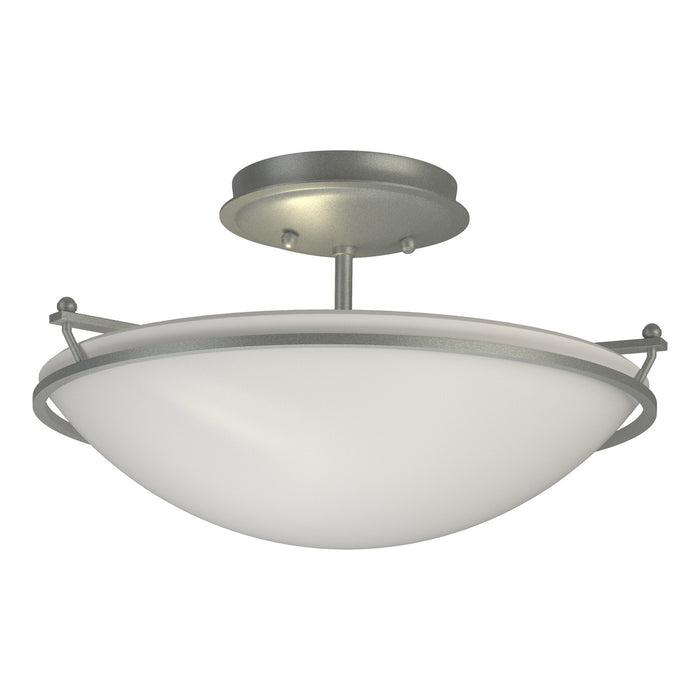 Hubbardton Forge - 124302-SKT-82-GG0047 - Two Light Semi-Flush Mount - Simple Lines - Vintage Platinum