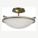 Hubbardton Forge - 124302-SKT-84-GG0047 - Two Light Semi-Flush Mount - Simple Lines - Soft Gold