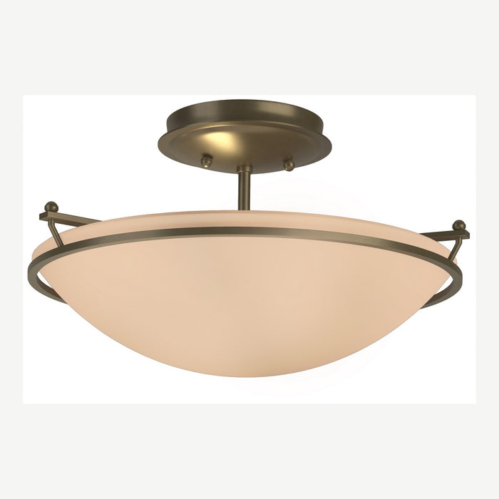 Hubbardton Forge - 124302-SKT-84-SS0047 - Two Light Semi-Flush Mount - Simple Lines - Soft Gold