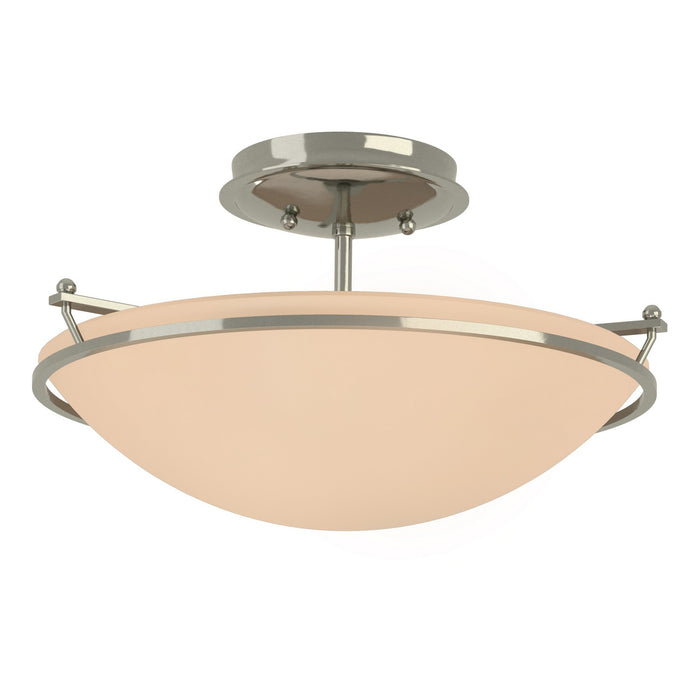Hubbardton Forge - 124302-SKT-85-SS0047 - Two Light Semi-Flush Mount - Simple Lines - Sterling
