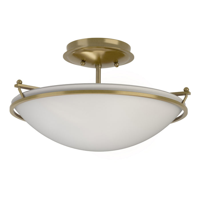 Hubbardton Forge - 124302-SKT-86-GG0047 - Two Light Semi-Flush Mount - Simple Lines - Modern Brass