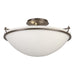 Hubbardton Forge - 124304-SKT-05-GG0053 - Three Light Semi-Flush Mount - Simple Lines - Bronze