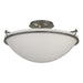 Hubbardton Forge - 124304-SKT-20-GG0053 - Three Light Semi-Flush Mount - Simple Lines - Natural Iron