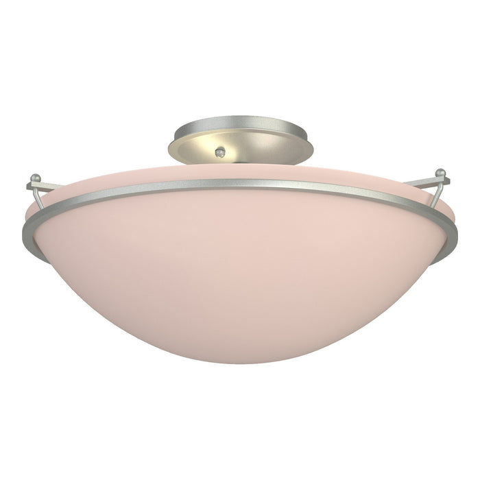 Hubbardton Forge - 124304-SKT-82-SS0053 - Three Light Semi-Flush Mount - Simple Lines - Vintage Platinum