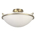 Hubbardton Forge - 124304-SKT-84-GG0053 - Three Light Semi-Flush Mount - Simple Lines - Soft Gold