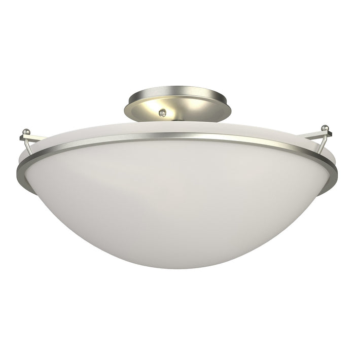 Hubbardton Forge - 124304-SKT-85-GG0053 - Three Light Semi-Flush Mount - Simple Lines - Sterling