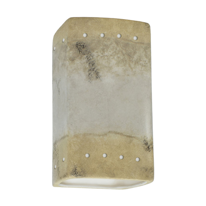 Justice Designs - CER-0925W-TRAG - Lantern - Ambiance - Greco Travertine