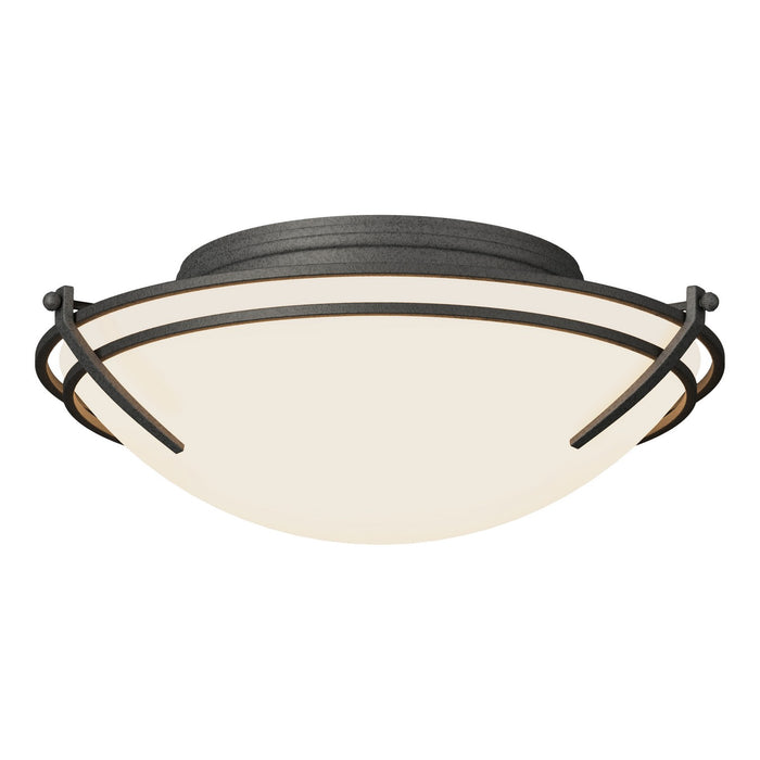 Hubbardton Forge - 124402-SKT-20-GG0098 - Two Light Flush Mount - Tryne - Natural Iron