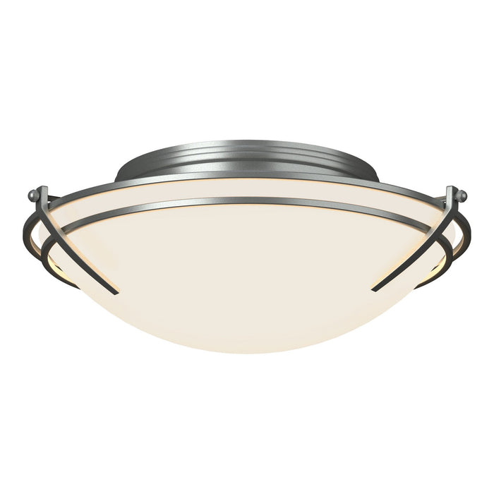 Hubbardton Forge - 124402-SKT-82-GG0098 - Two Light Flush Mount - Tryne - Vintage Platinum