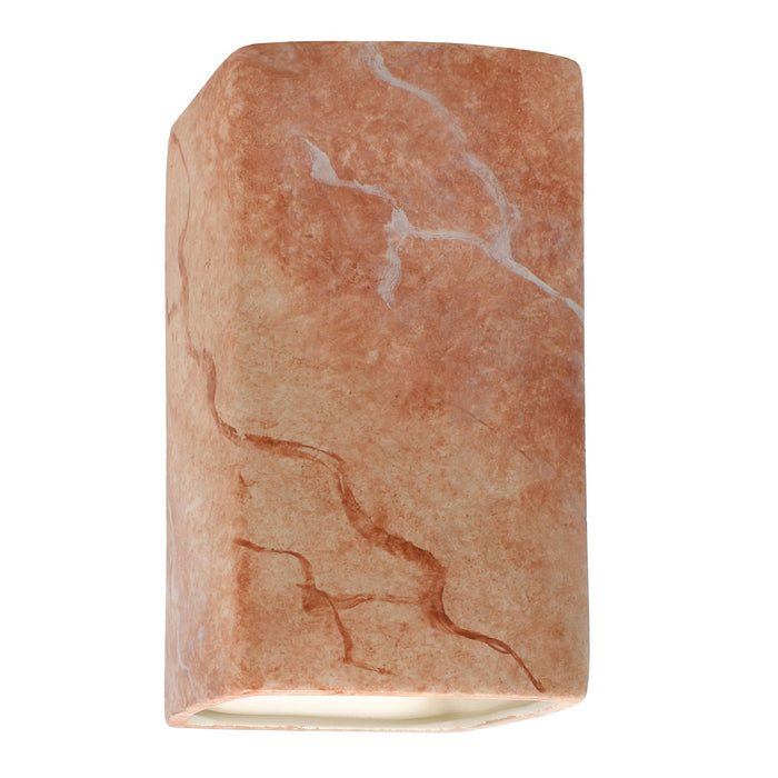 Justice Designs - CER-0950-STOA-LED1-1000 - LED Lantern - Ambiance - Agate Marble