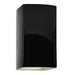 Justice Designs - CER-0950W-BLK-LED1-1000 - LED Lantern - Ambiance - Gloss Black