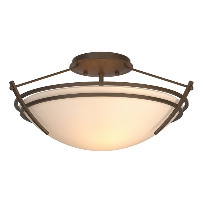 Hubbardton Forge - 124412-SKT-05-GG0047 - Two Light Semi-Flush Mount - Tryne - Bronze