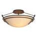 Hubbardton Forge - 124412-SKT-05-SS0047 - Two Light Semi-Flush Mount - Tryne - Bronze