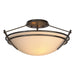 Hubbardton Forge - 124412-SKT-14-SS0047 - Two Light Semi-Flush Mount - Tryne - Oil Rubbed Bronze