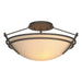 Hubbardton Forge - 124412-SKT-20-SS0047 - Two Light Semi-Flush Mount - Tryne - Natural Iron